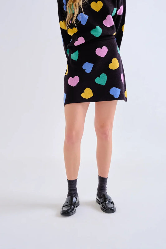 FALDA CORTA DE PUNTO ESTAMPADO CANDY COMPAÑÍA FANTÁSTICA