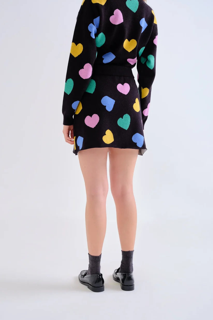 FALDA CORTA DE PUNTO ESTAMPADO CANDY COMPAÑÍA FANTÁSTICA