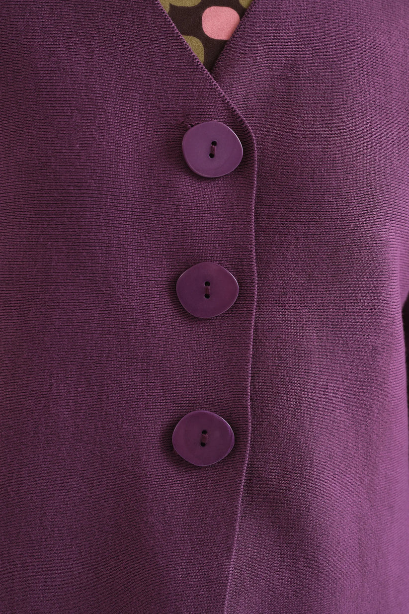 CARDIGAN BERENJENA COMPAÑÍA FANTÁSTICA