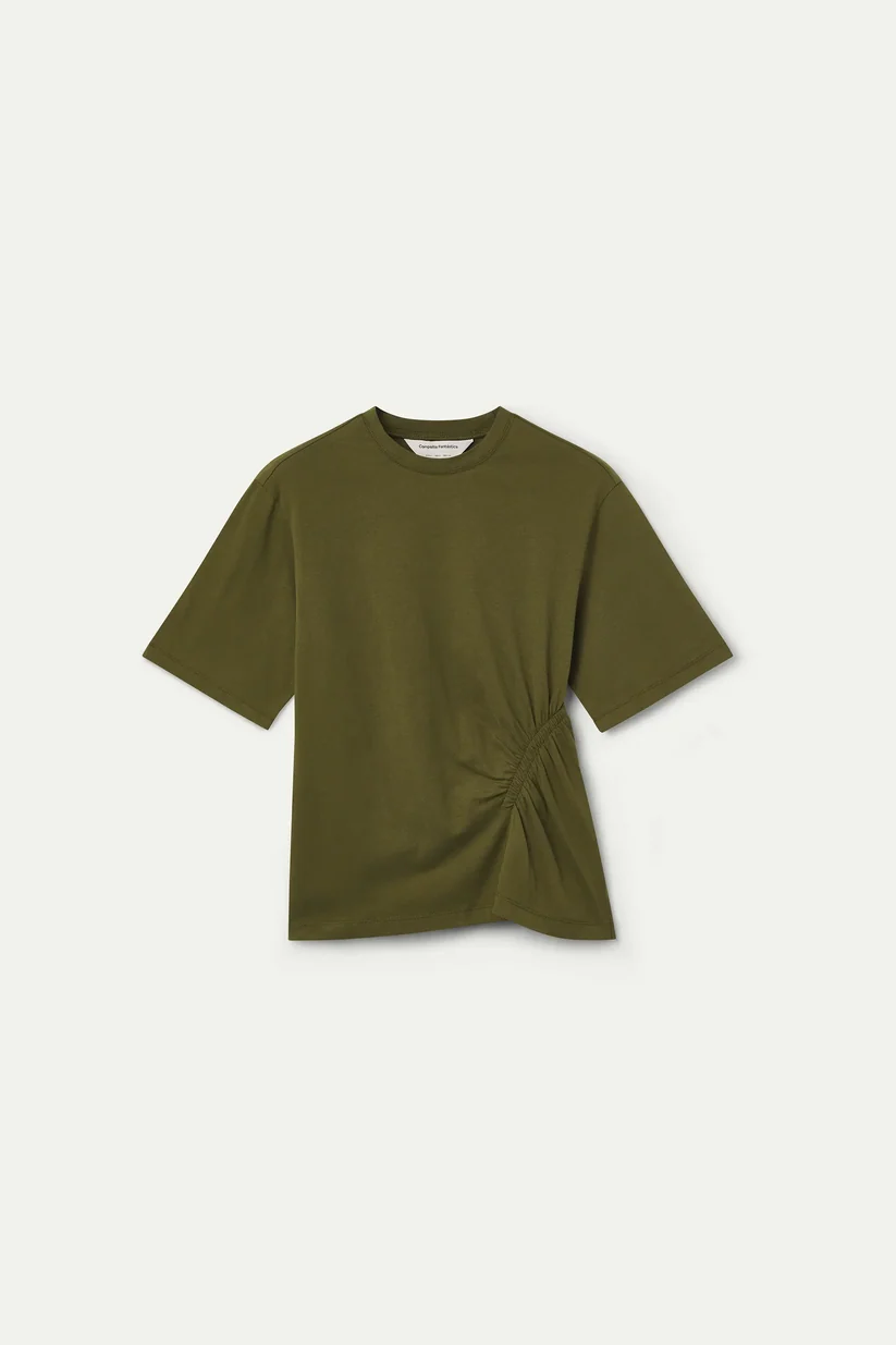 CAMISETA BÁSICA 100% ALGODÓN VERDE OLIVA COMPAÑÍA FANTÁSTICA