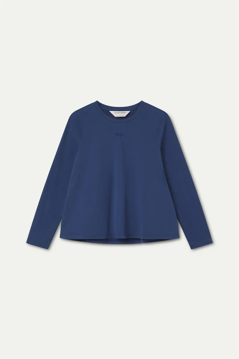 CAMISETA 100% ALGODÓN AZUL MARINO ¨CF¨ COMPAÑÍA FANTÁSTICA