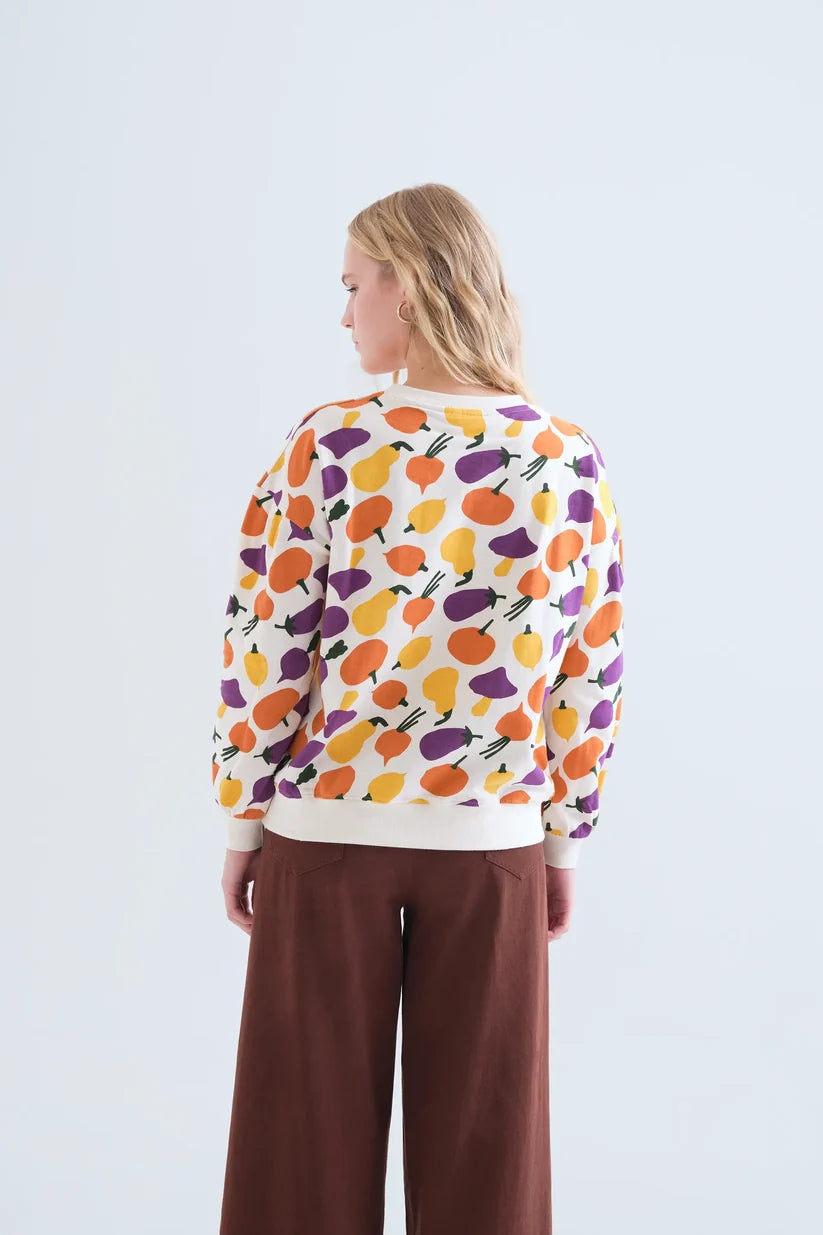 SUDADERA 100% ALGODÓN ESTAMPADO DE VERDURAS COMPAÑÍA FANTÁSTICA