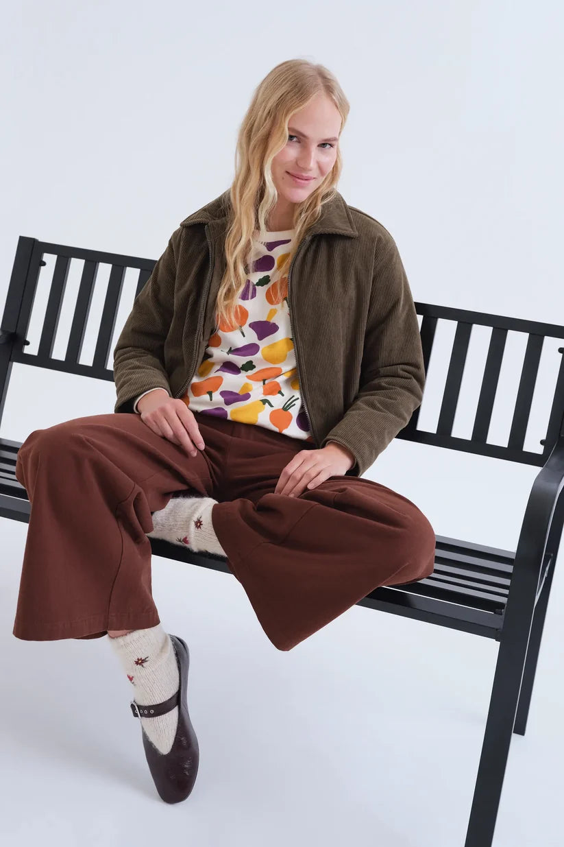 SUDADERA 100% ALGODÓN ESTAMPADO DE VERDURAS COMPAÑÍA FANTÁSTICA