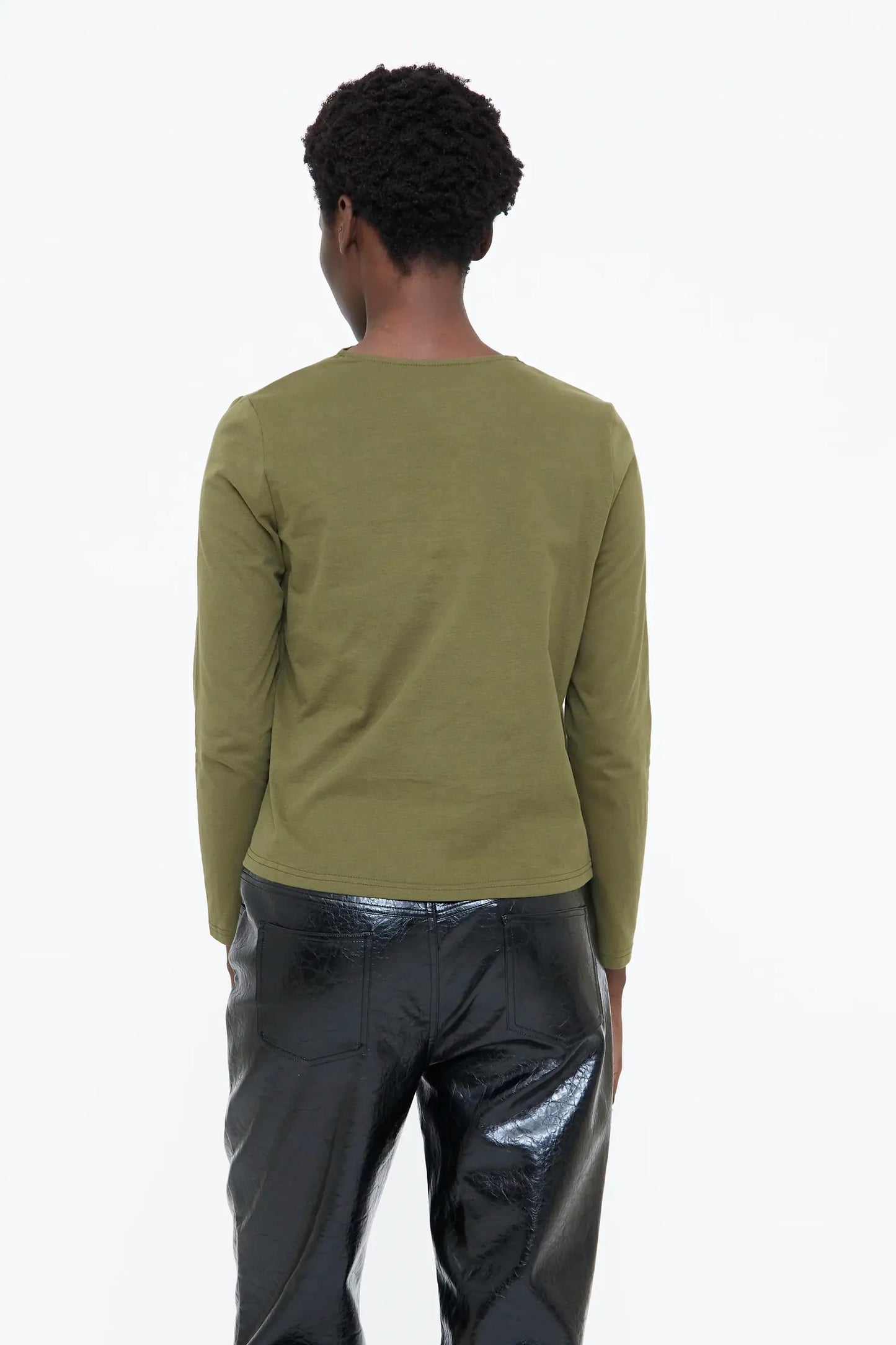 CAMISETA CON DETALLE NUDADO VERDE WILD PONY
