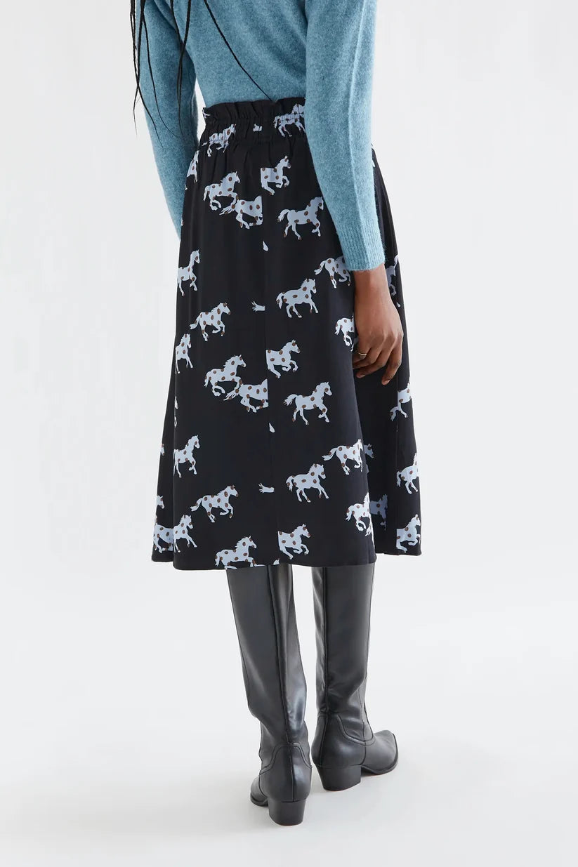 FALDA MIDI CON ESTAMPADO HORSE COMPAÑÍA FANTÁSTICA