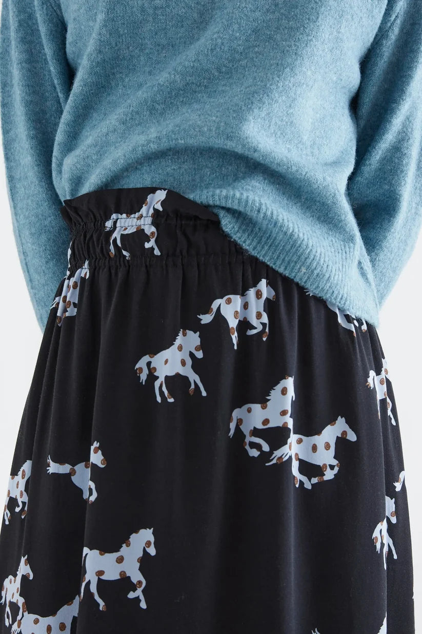 FALDA MIDI CON ESTAMPADO HORSE COMPAÑÍA FANTÁSTICA