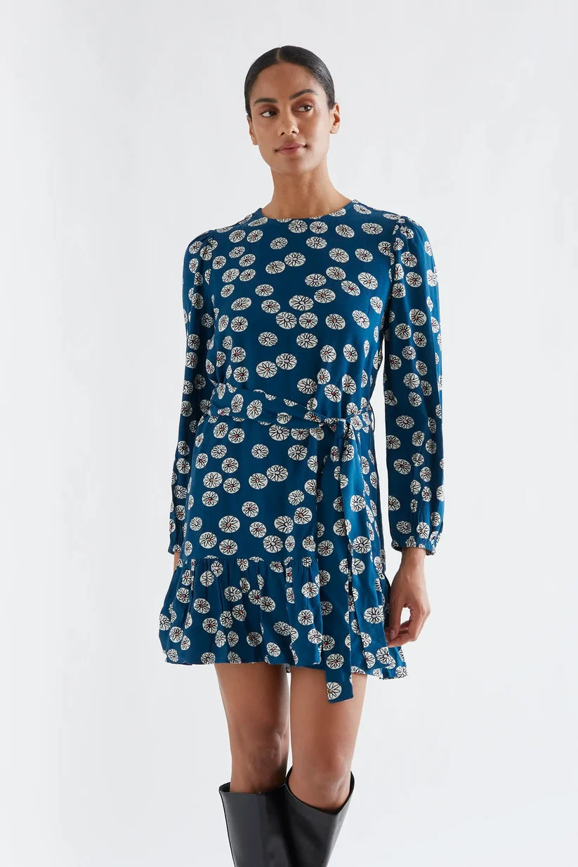 VESTIDO CORTO ESTAMPADO CARTHAMUS COMPAÑÍA FANTÁSTICA