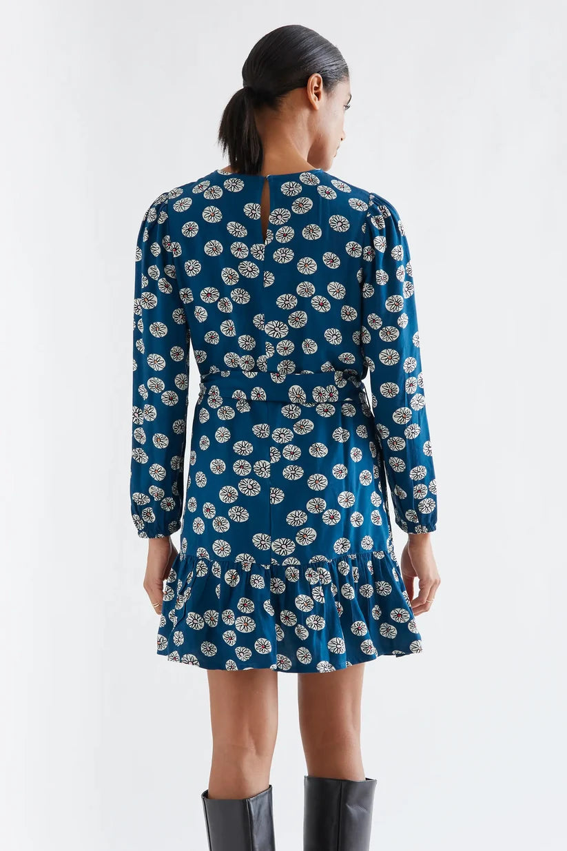VESTIDO CORTO ESTAMPADO CARTHAMUS COMPAÑÍA FANTÁSTICA