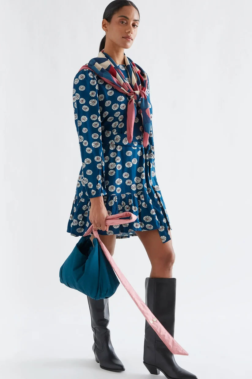 VESTIDO CORTO ESTAMPADO CARTHAMUS COMPAÑÍA FANTÁSTICA