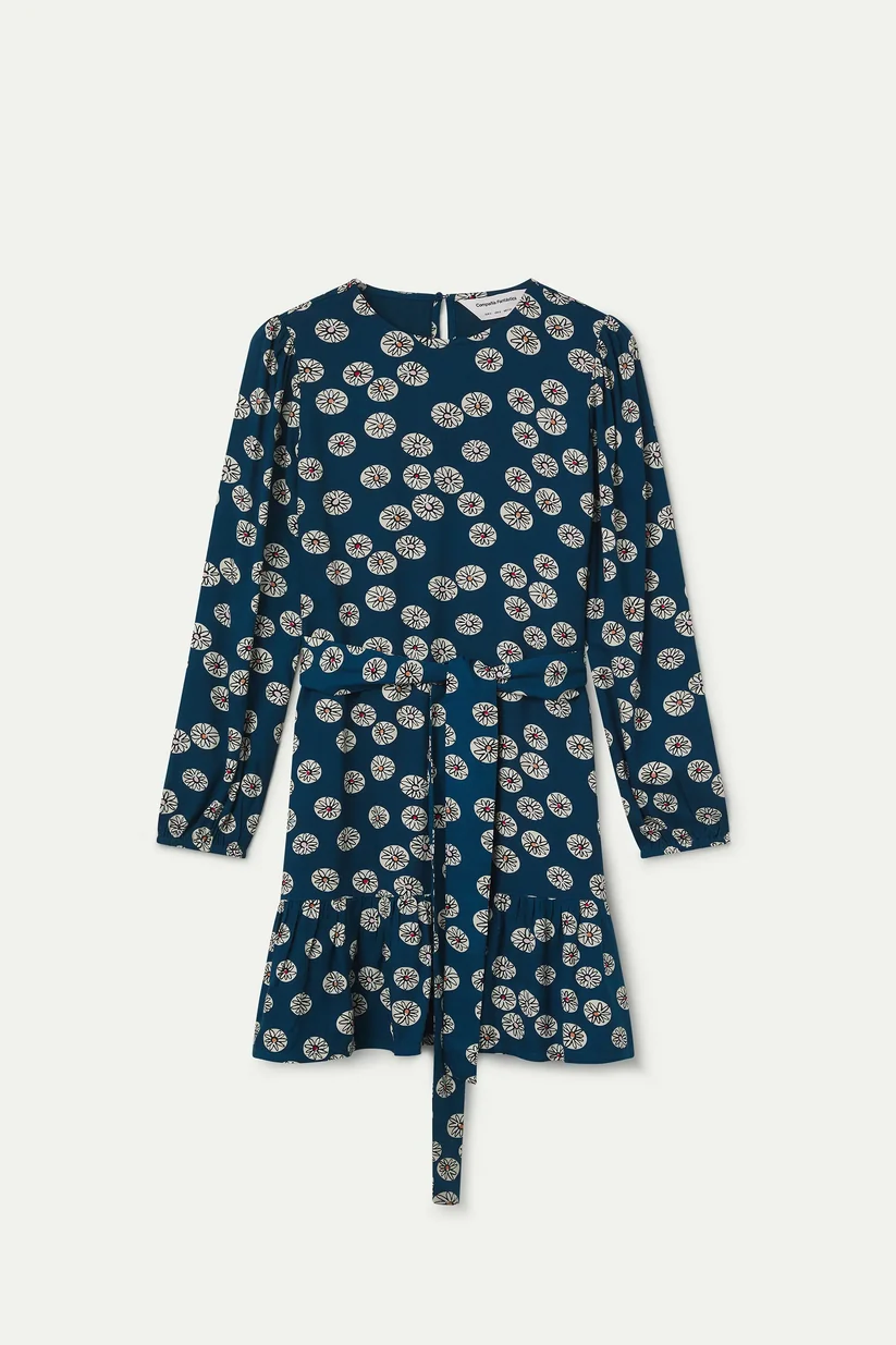VESTIDO CORTO ESTAMPADO CARTHAMUS COMPAÑÍA FANTÁSTICA