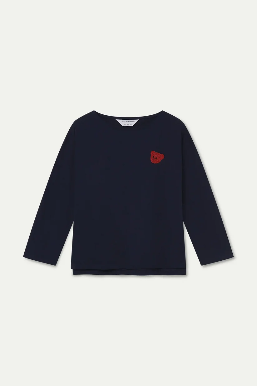 CAMISETA 100% ALGODÓN PARCHE DE OSITO COMPAÑÍA FANTÁSTICA