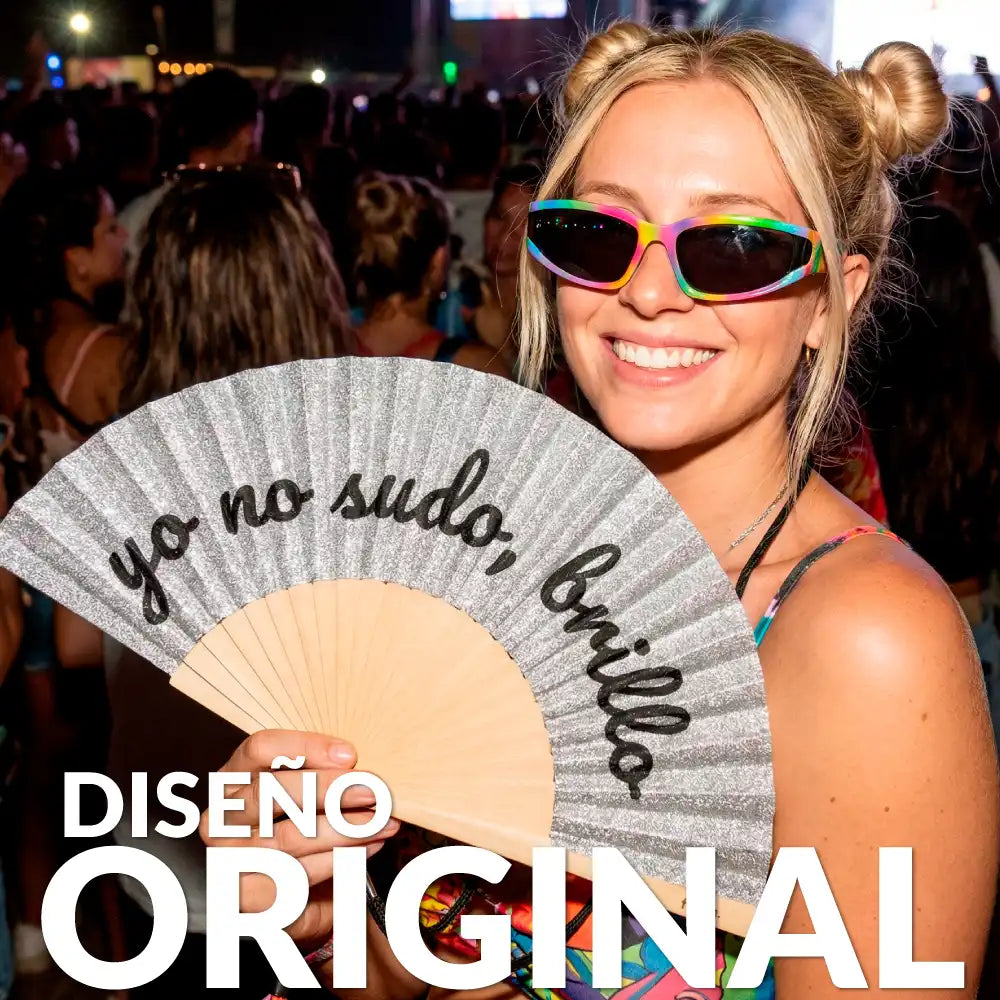 ABANICO ¨YO NO SUDO, BRILLO¨ FISURA