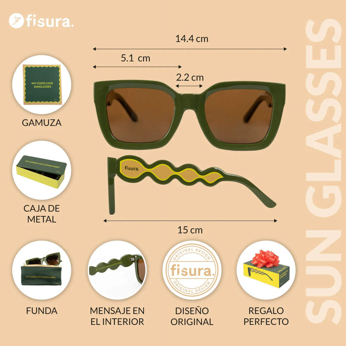 GAFAS DE SOL ¨MY GOOD LUCK SUNGLASSES¨ FISURA