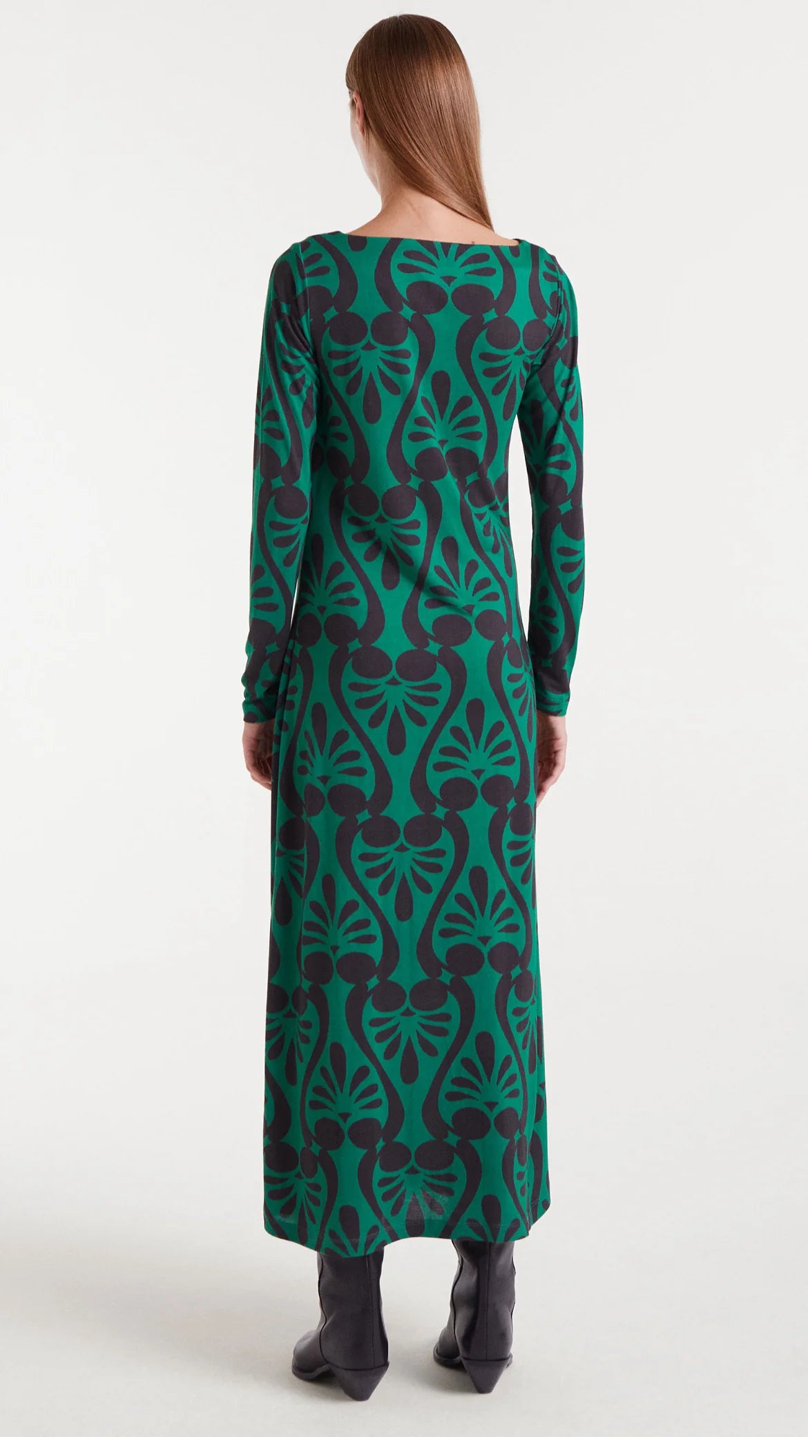 VESTIDO LARGO ESTAMPADO BAROQUE COMPAÑÍA FANTÁSTICA