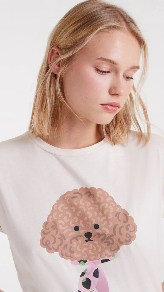 CAMISETA ESTAMPADO CANICHE COMPAÑÍA FANTÁSTICA