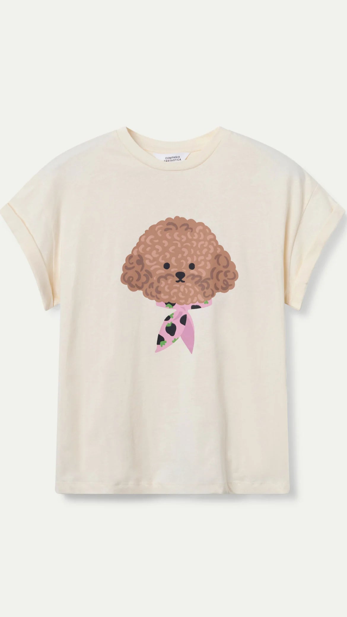CAMISETA ESTAMPADO CANICHE COMPAÑÍA FANTÁSTICA