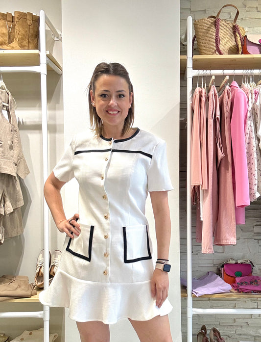 VESTIDO BLANCO CORTO
