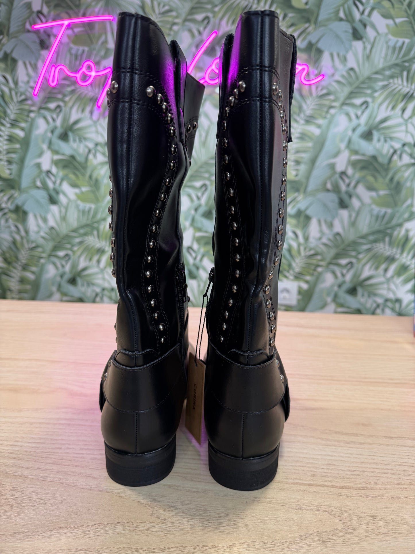 BOTAS BIKER NEGRA CORINA