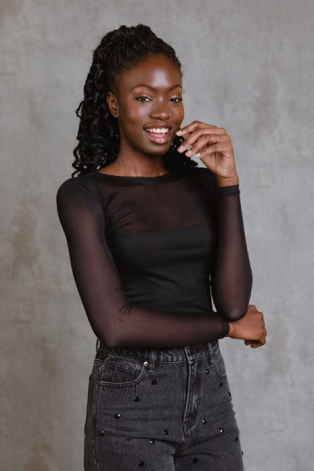 BLACK GIACINTA TOP MINUETO