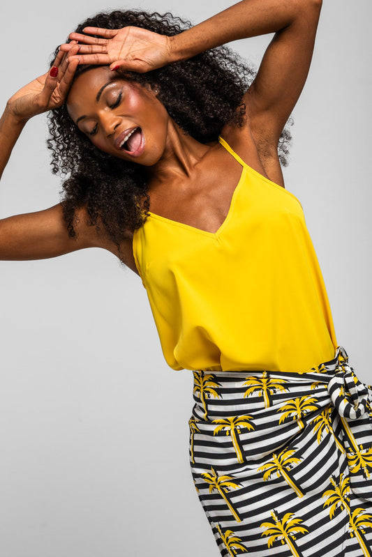 BLUSA LENCERA AMARILLA LA FARAONA LOLINA