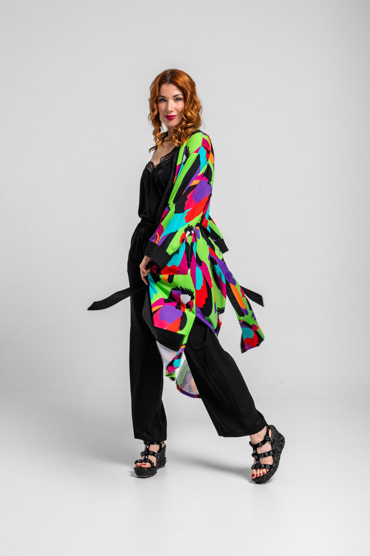 BLUSA LENCERA NEGRA AL LORO LOLINA