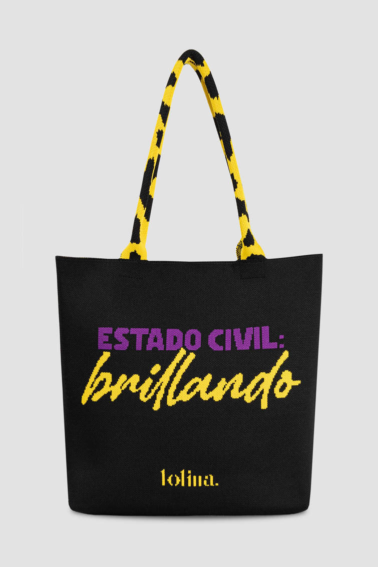 BOLSO TIPO TOTE DE PUNTO JACQUARD LOLINA
