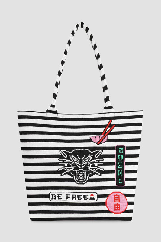 BOLSO TIPO TOTE DE PUNTO JACQUARD LOLINA