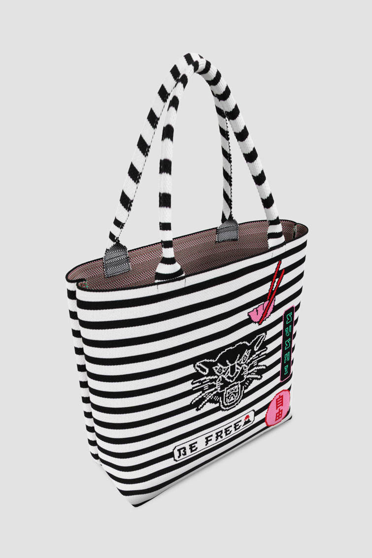 BOLSO TIPO TOTE DE PUNTO JACQUARD LOLINA