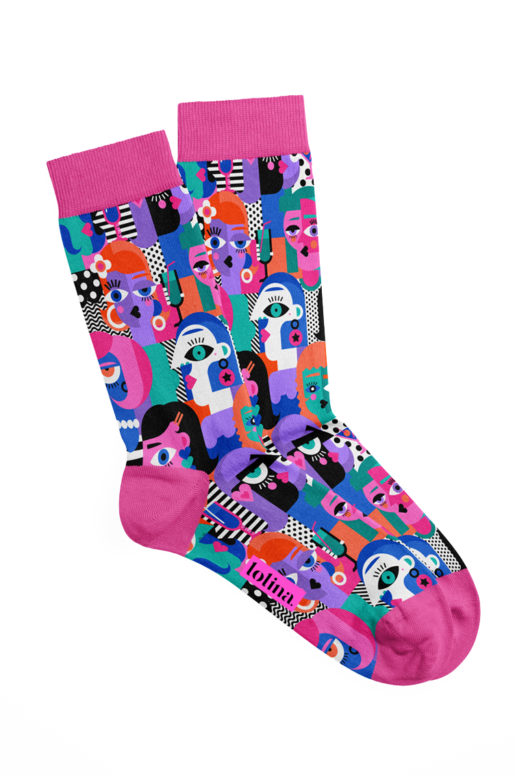 CALCETINES ESTAMPADOS ImPERFECTA LOLINA