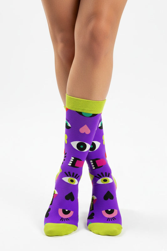 CALCETINES ESTAMPADOS LOVE YOURSELF LOLINA