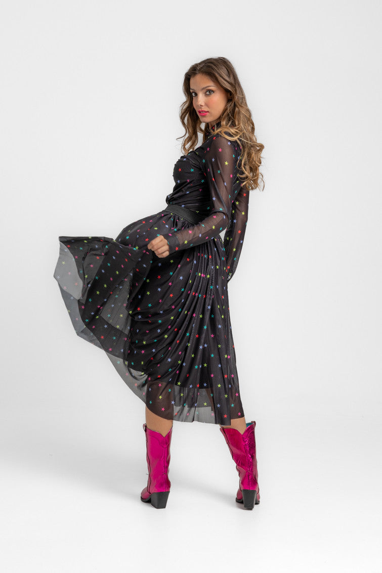 CAMISA DE TUL DRAPEADA STARS LOLINA