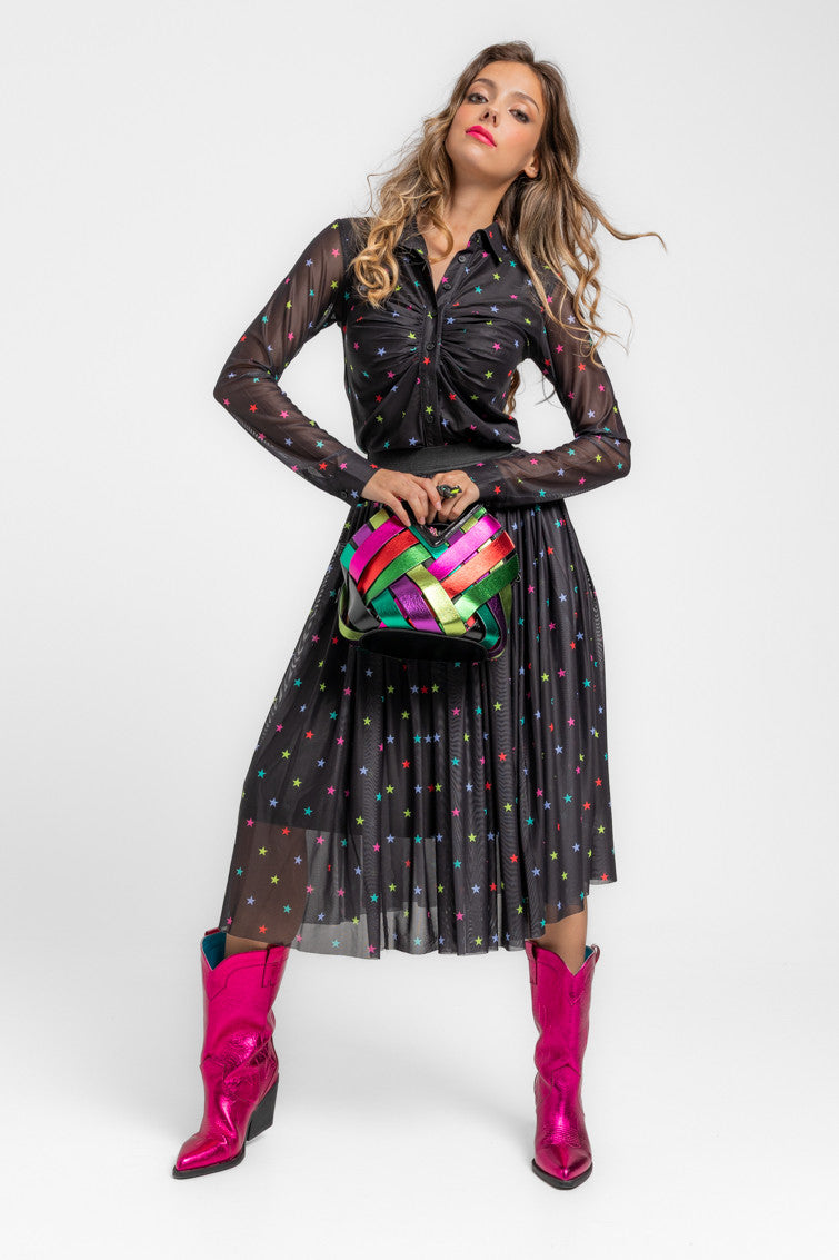 CAMISA DE TUL DRAPEADA STARS LOLINA