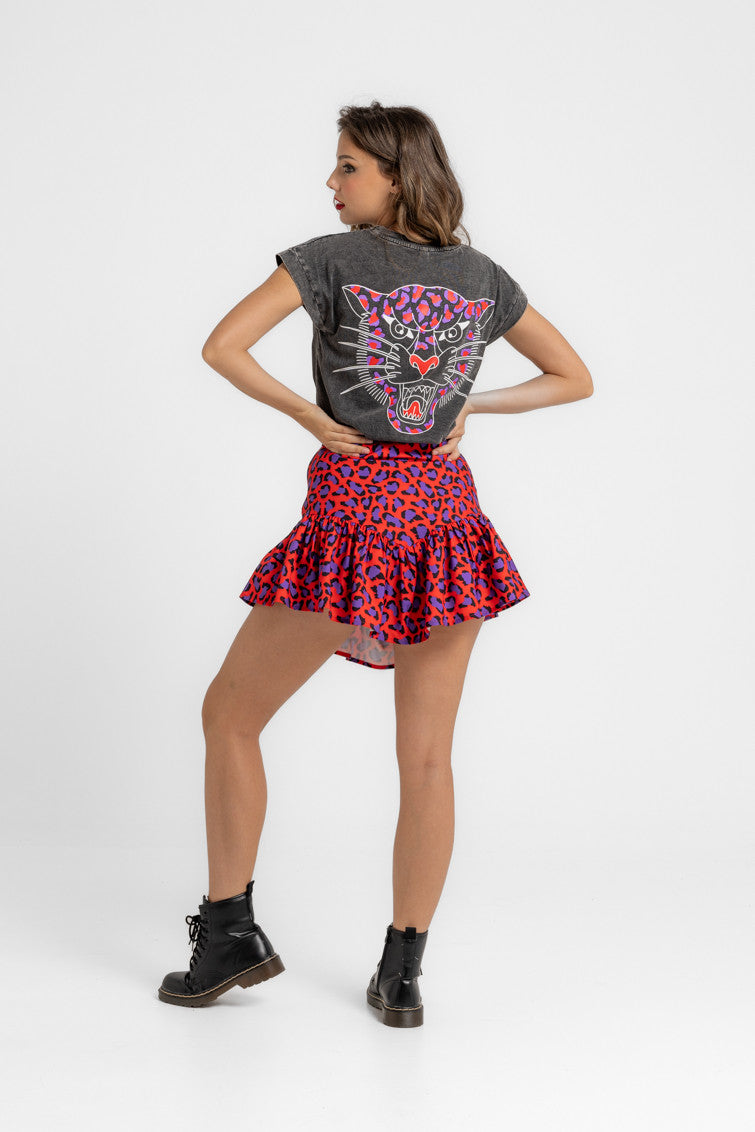 CAMISETA SIN MANGAS CORTE CANALLA ANIMAL INSTINCT LOLINA