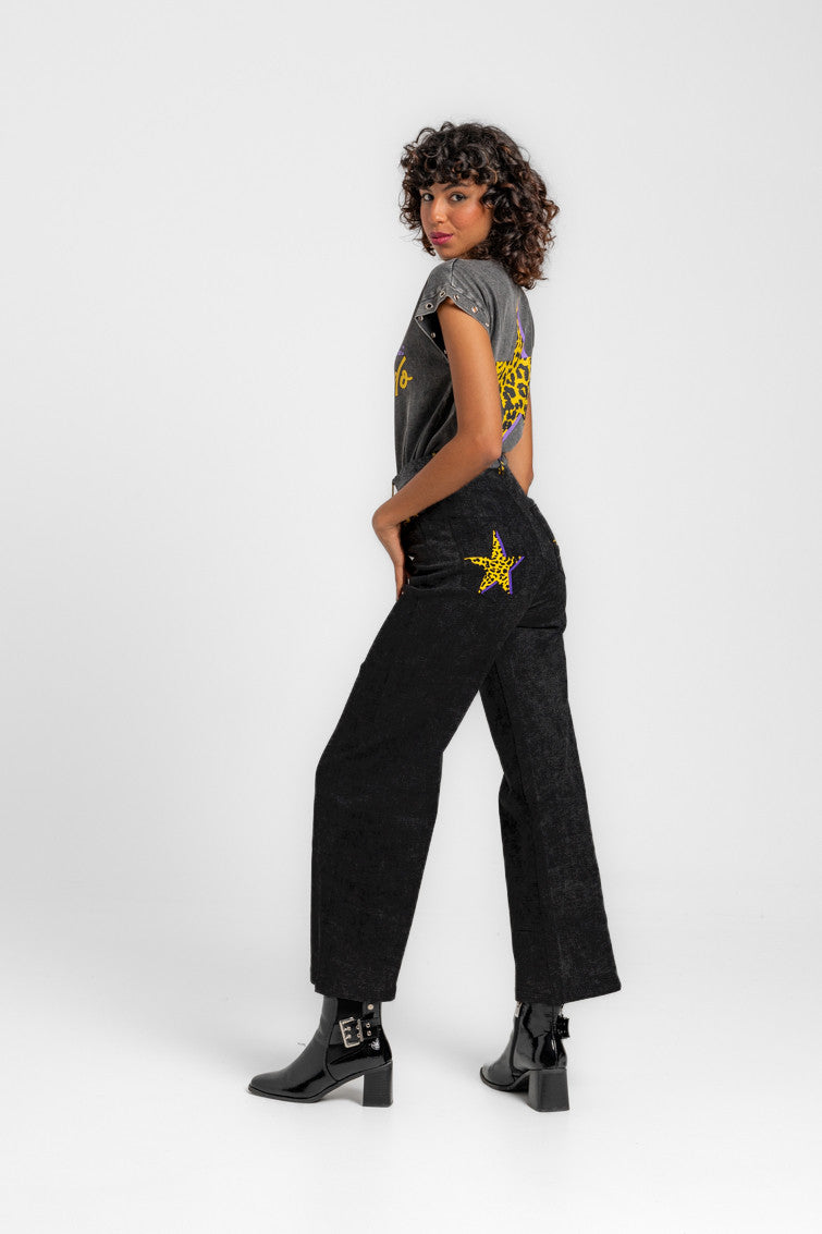 CAMISETA SIN MANGAS CORTE CANALLA BRILLANDO LOLINA