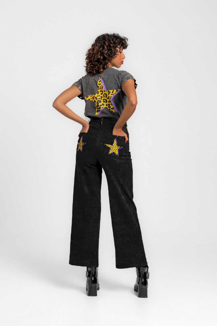 CAMISETA SIN MANGAS CORTE CANALLA BRILLANDO LOLINA