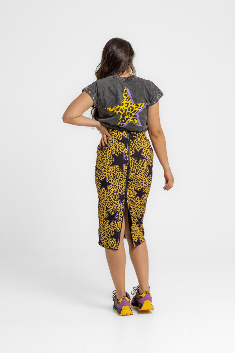 CAMISETA SIN MANGAS CORTE CANALLA BRILLANDO LOLINA