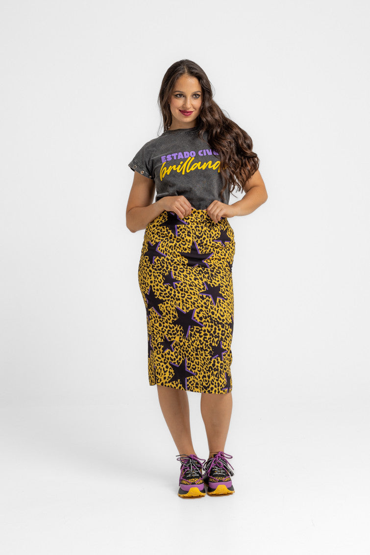 CAMISETA SIN MANGAS CORTE CANALLA BRILLANDO LOLINA