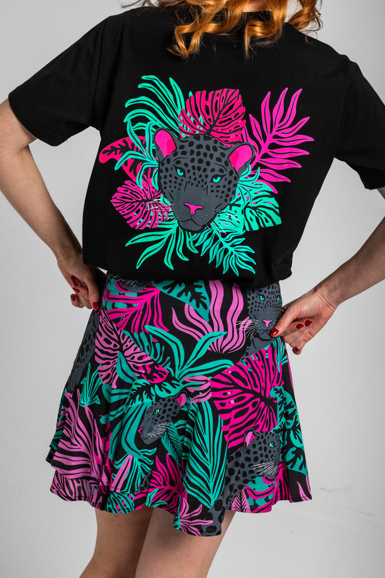 CAMISETA HOJAS Y PANTERAS NOCTURNA LOLINA