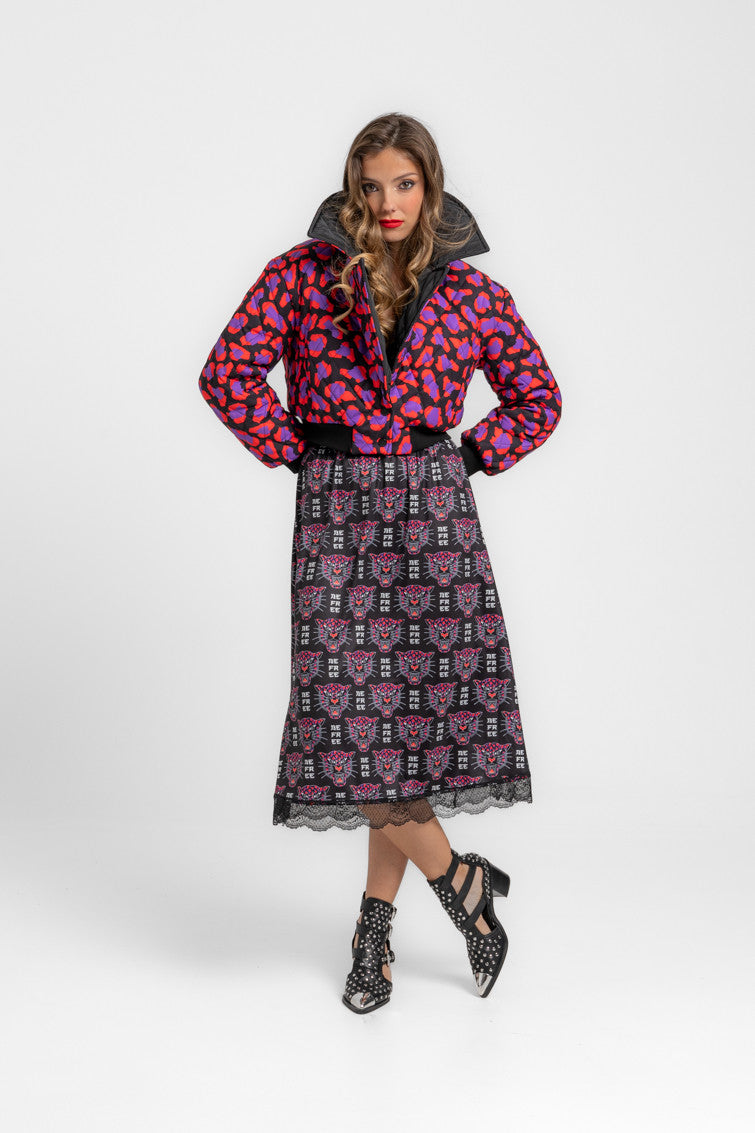 FALDA MIDI YOU´RE GONNA HEAR ME ROAR LOLINA