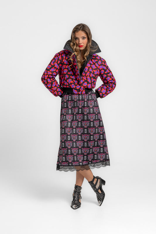 FALDA MIDI YOU´RE GONNA HEAR ME ROAR LOLINA