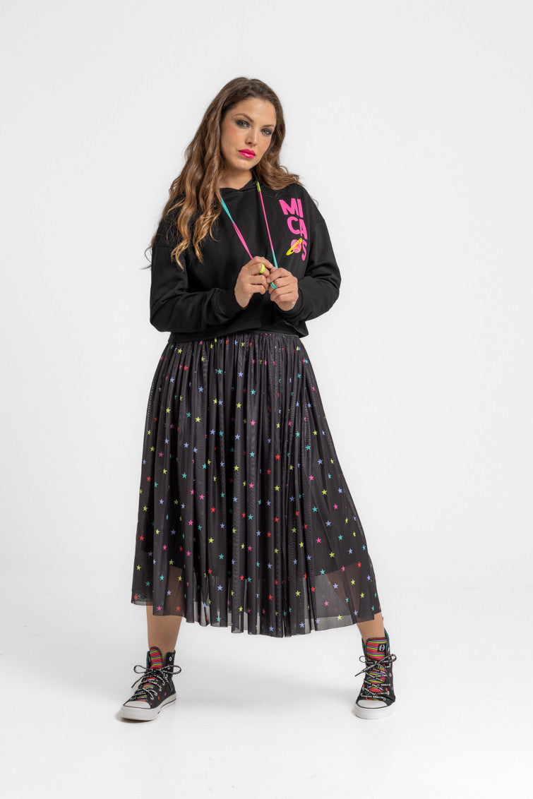 FALDA MIDI DE TUL CON VOLUMEN STARS LOLINA
