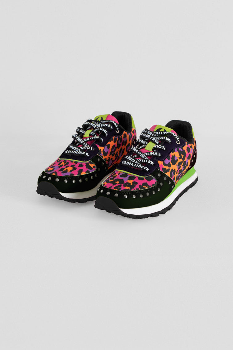SNEAKERS ESTAMPADAS DE ANIMAL PRINT LOLINA