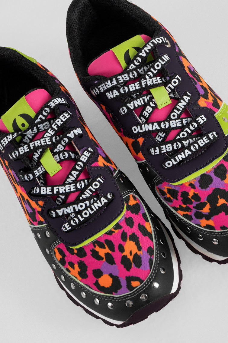 SNEAKERS ESTAMPADAS DE ANIMAL PRINT LOLINA