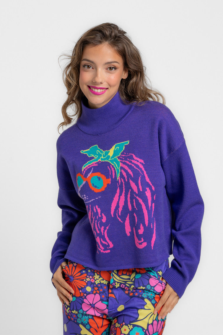 SUÉTER CROP PEACE LOLINA