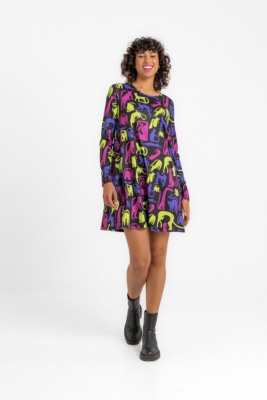 VESTIDO CORTE A LA LOCA DE LOS GATOS LOLINA