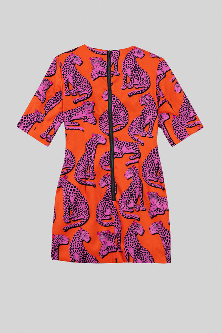 VESTIDO MINI BOTONES PINK PANTHER LOLINA