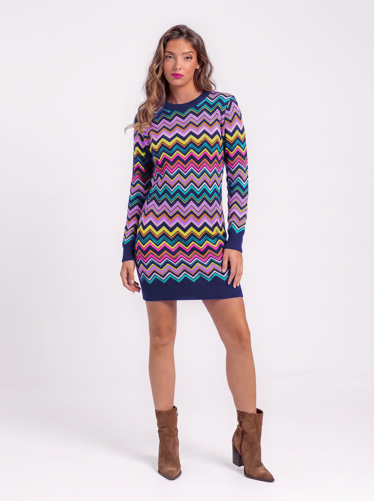 VESTIDO PUNTO TEJIDO PEACE LOLINA